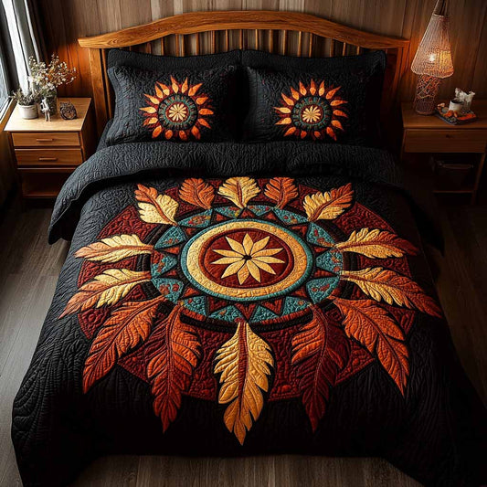 Desert Sun Reverie 3-Piece Quilted Bedding Set NCU0NXD1615