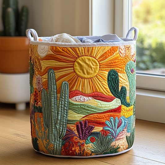 Desert Sunrise Quilted Laundry Basket NCU0PVL359