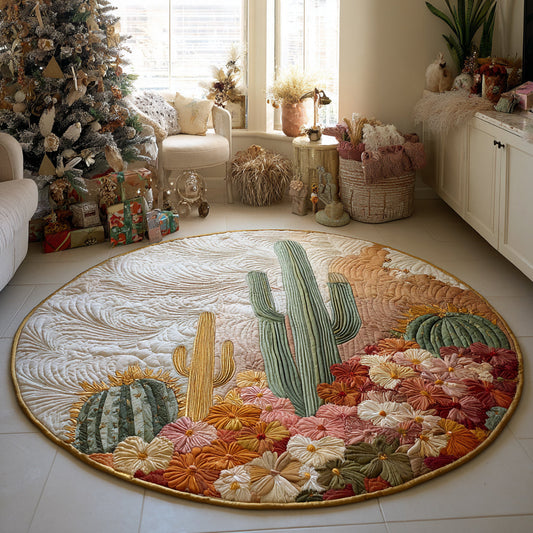 Desert Sunrise Quilted Round Mat NCU0DV1367