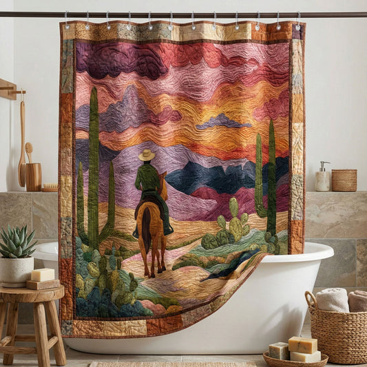 Desert Sunset Trail Shower Curtain NCU0NNT3018