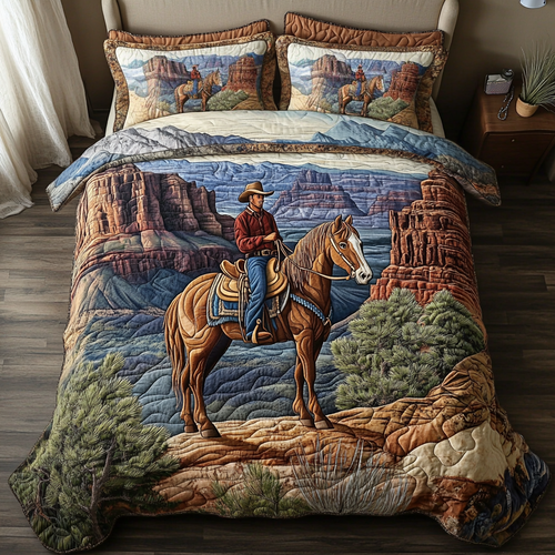 Desert Trail 3-Piece Quilted Bedding Set NCU0NVH594