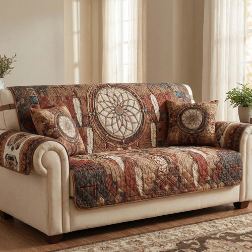 Desert Weave Quilted Sofa Cover NCU0NXD1456