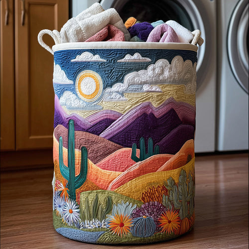 Desert Whisper Quilted Laundry Basket NCU0TH2969
