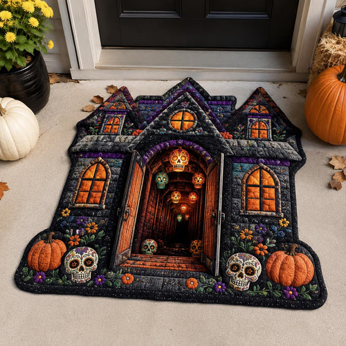 Dia de Los Manor Custom Shape Doormat NCU0DV2316