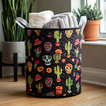 Dia del Alma Quilted Laundry Basket NCU0PTT1097