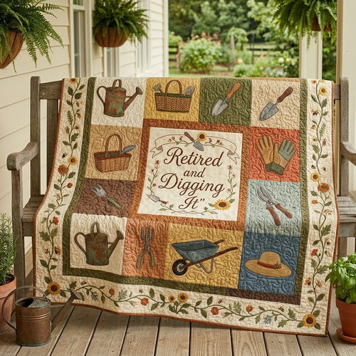 Digging Dreams Quilted Blanket NCU0DQQ0873