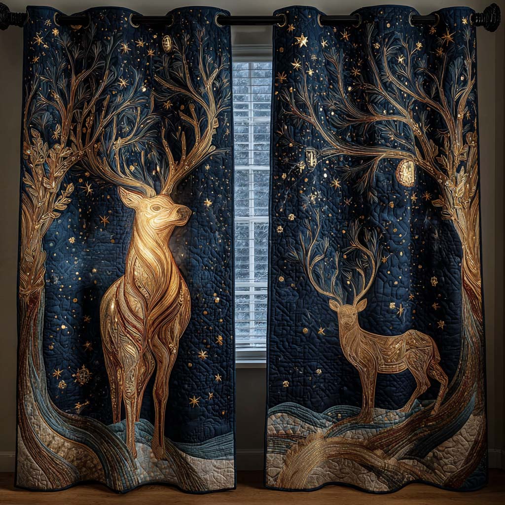 Divine Antlers Quilted Curtains NCU0NNT2323