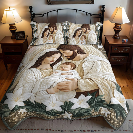 Divine Embrace 3-Piece Quilted Bedding Set NCU0VL751