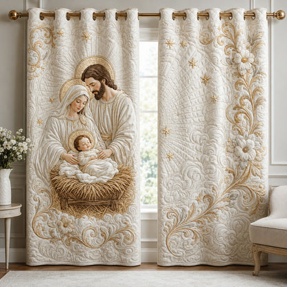 Divine Grace Elegance Quilted Curtains NCU0HNH1210