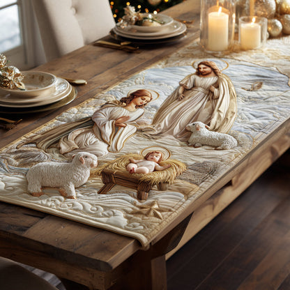 Divine Manger Quilted Table Runner NCU0DV1242