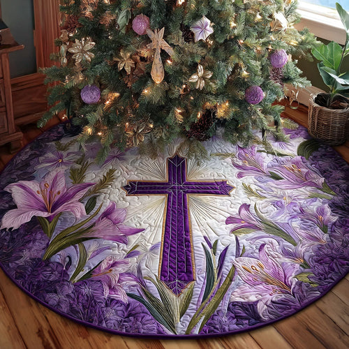 Divine Path Christmas Quilted Tree Skirt NCU0PTT2202