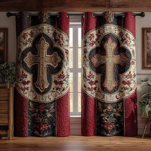 Divine Symbol Quilted Curtains NCU0PTT2451