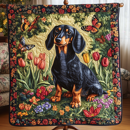 Doggo Bloom Quilted Blanket NCU0NVH861