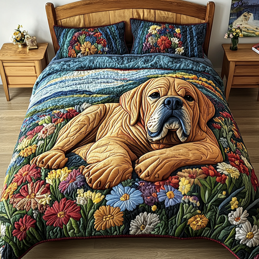 Doggo Haven 3-Piece Quilted Bedding Set NCU0NVH798