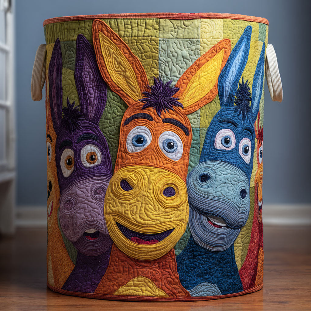 Donkey Circle Quilted Laundry Basket NCU0DDK2191
