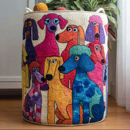 Doodle Paws Quilted Laundry Basket NCU0PTT1464