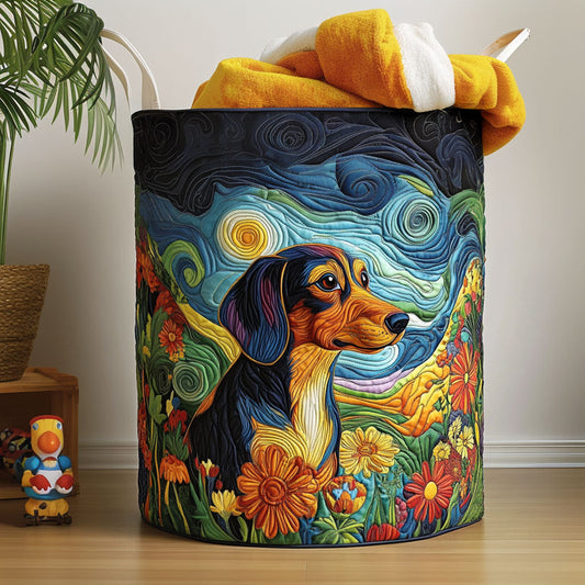 Doxie Dreams Quilted Laundry Basket NCU0PTT1233