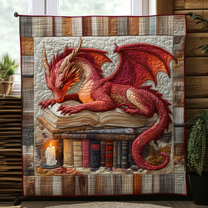 Dragon Book Quilted Blanket NCU0DV085