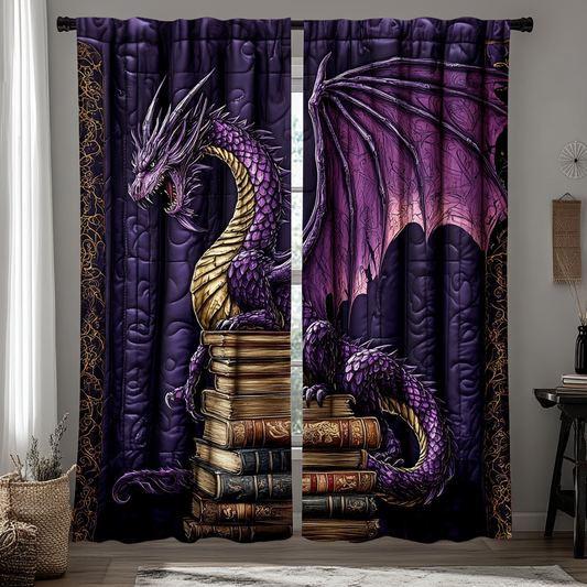 Dragon Flame Quilted Curtains NCU0DDK1772
