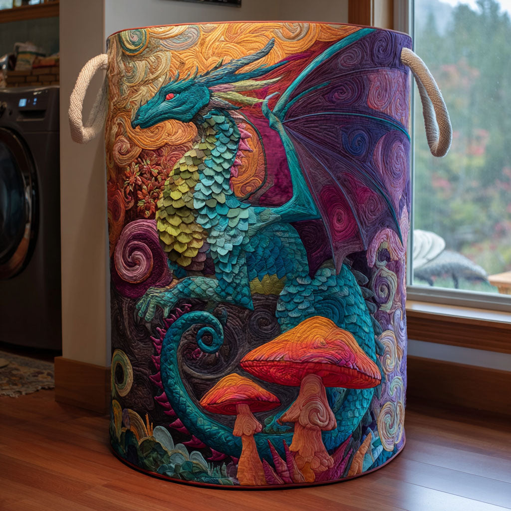 Dragon Realm Quilted Laundry Basket NCU0DDK2212