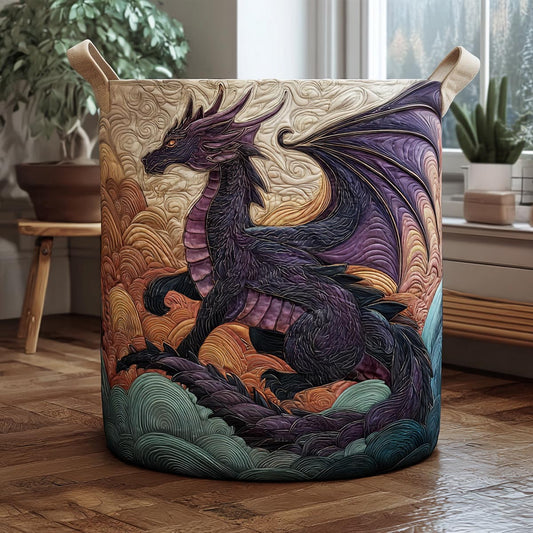 Dragon Realm Quilted Laundry Basket NCU0DV1721