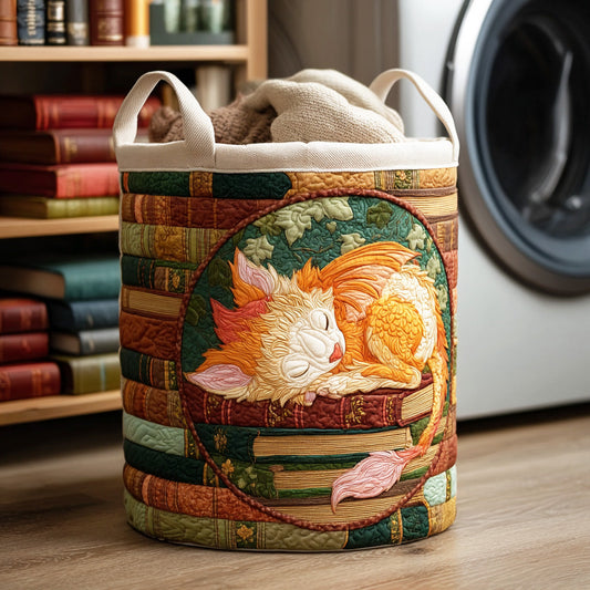 Dragon Spell Binding Quilted Laundry Basket NCU0NTD866