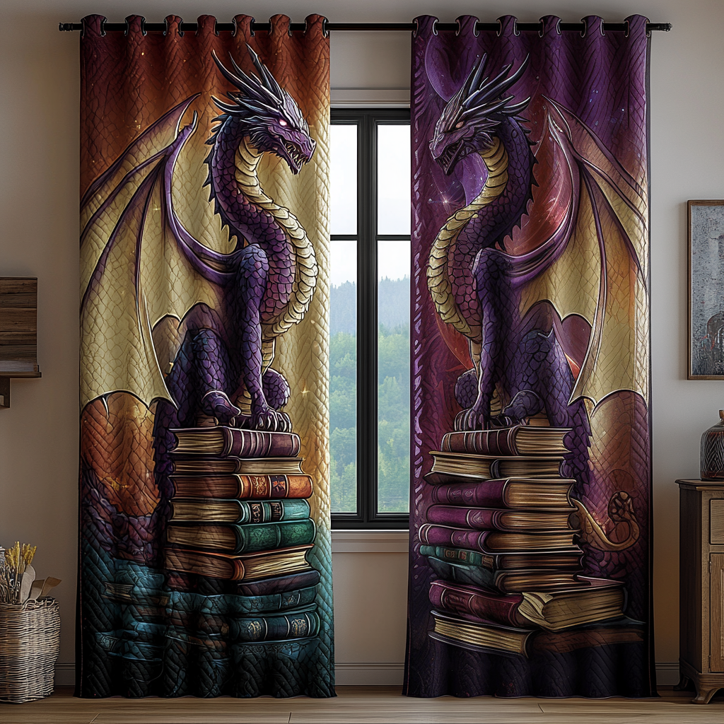 Dragon Spirit Quilted Curtains NCU0DDK1773