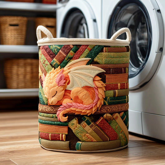 Dragon Story Flame Quilted Laundry Basket NCU0NTD863