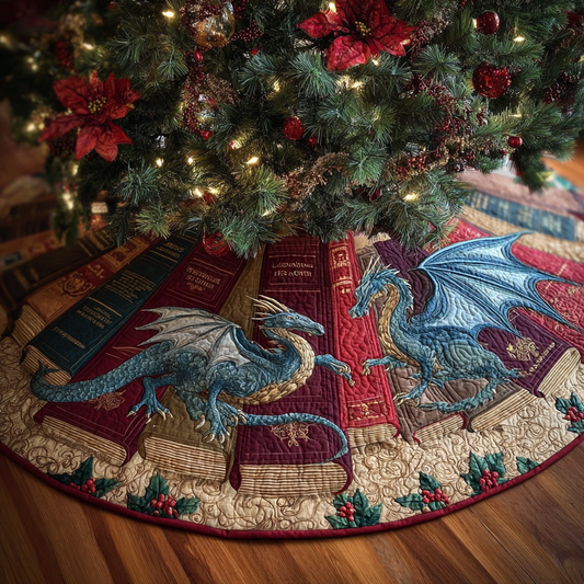 Dragon Whisper Christmas Quilted Tree Skirt NCU0DDK1968