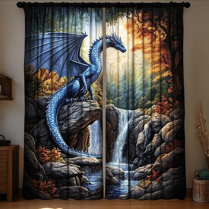 Dragon Whisper Quilted Curtains NCU0DDK1770