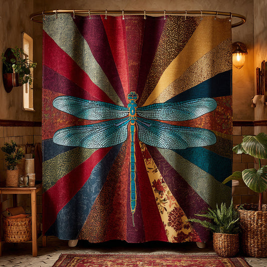 Dragonfly Bloom Shower Curtain NCU0DDK2564