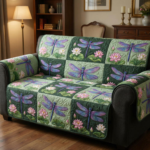 Dragonfly Breeze Quilted Sofa Cover NCU0NTD1634