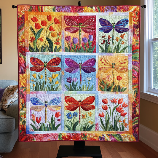 Dragonfly Dance Quilted Blanket NCU0NVH221