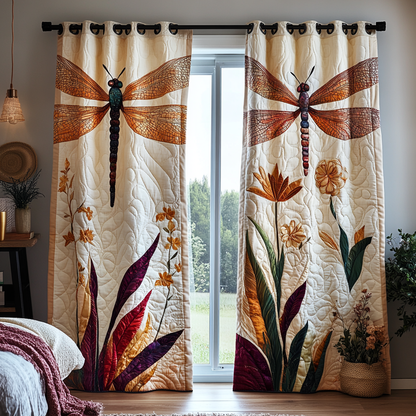 Dragonfly Dream Quilted Curtains NCU0DDK1774
