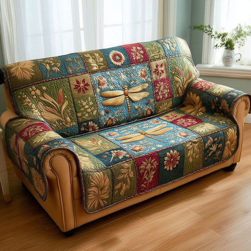 Dragonfly Fields Quilted Sofa Cover NCU0NTD1542