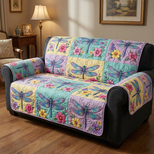 Dragonfly Fields Quilted Sofa Cover NCU0NTD1638