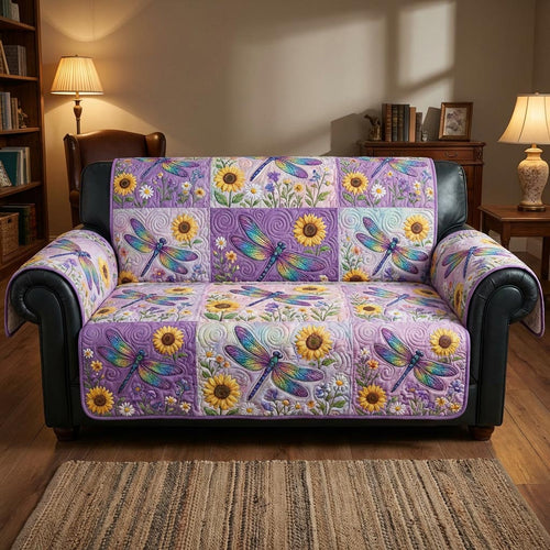 Dragonfly Glow Quilted Sofa Cover NCU0NTD1635