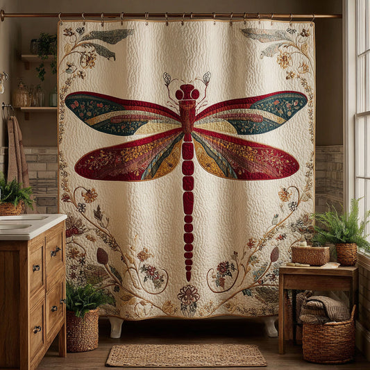 Dragonfly Glow Shower Curtain NCU0DDK2568