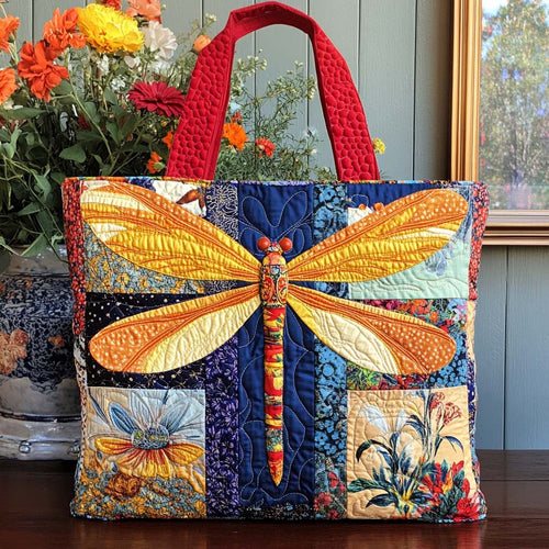 Dragonfly Grace Quilted Tote Bag NCU0NNT1956
