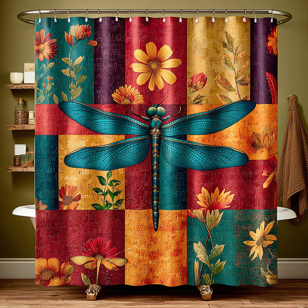 Dragonfly Harmony Shower Curtain NCU0NTD1501