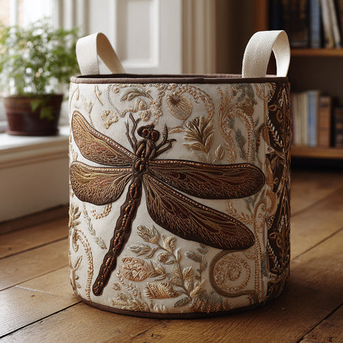 Dragonfly Haven Quilted Laundry Basket NCU0DV1681