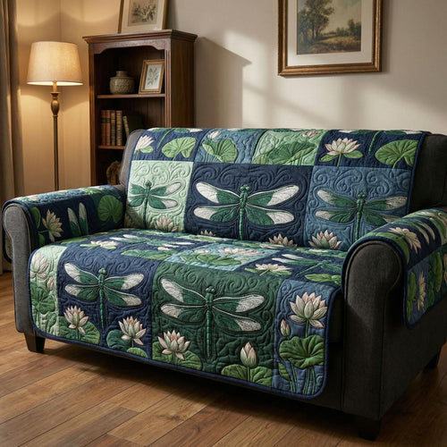 Dragonfly Haven Quilted Sofa Cover NCU0NTD1636