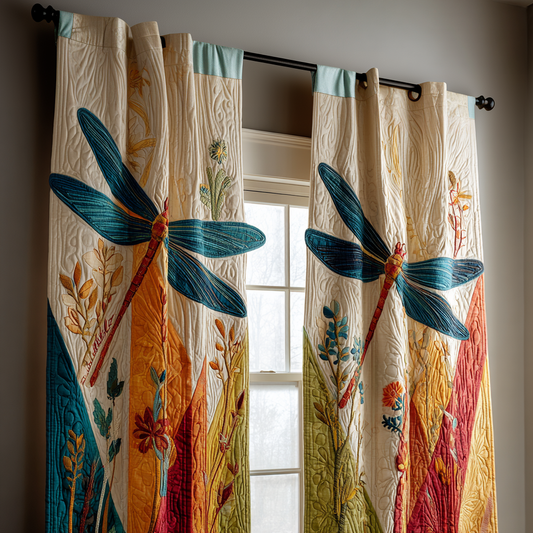 Dragonfly Horizon Quilted Curtains NCU0DDK1776