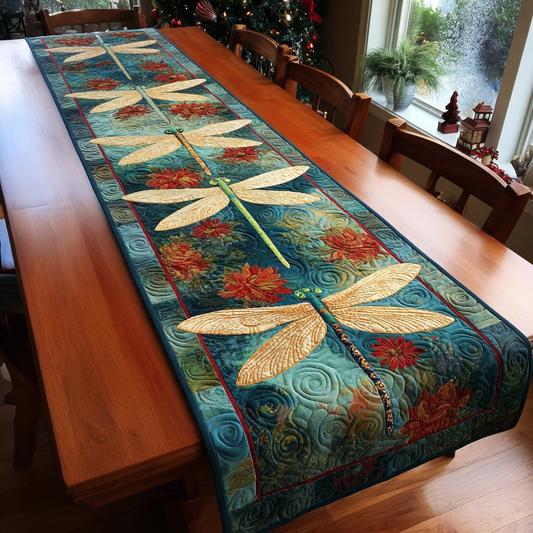 Dragonfly Horizon Quilted Table Runner NCU0DDK1480