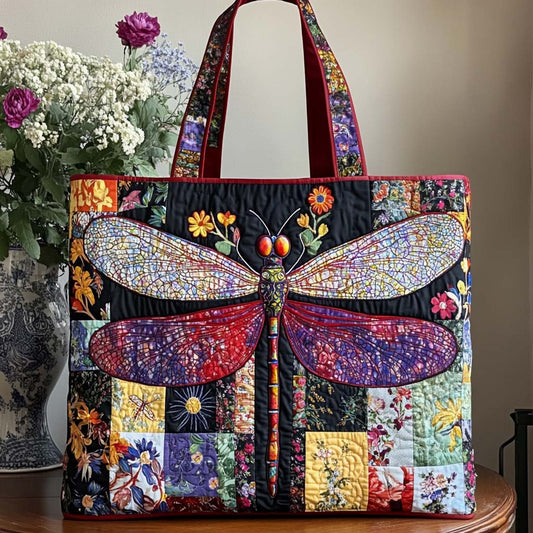 Dragonfly Spirit Quilted Tote Bag NCU0NNT1958