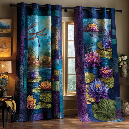Dragonfly Whisper Quilted Curtains NCU0NNT2552