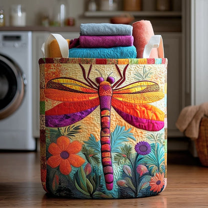 Dragonfly Whisper Quilted Laundry Basket NCU0NNL055