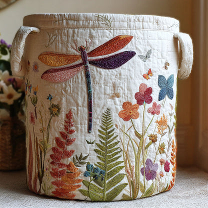 Dragonfly Whisper Quilted Laundry Basket NCU0PTT2564