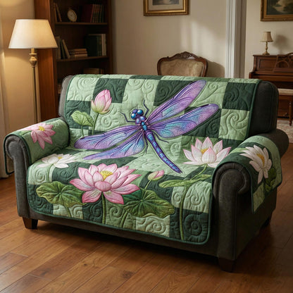 Dragonfly Whisper Quilted Sofa Cover NCU0NTD1630