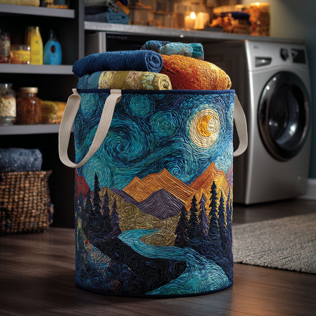 Dream Sky Quilted Laundry Basket NCU0NTV223